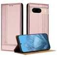 thumbnail image 1 of for Google Pixel 9a Slim Case with Card Holder, Premium PU Leather Wallet Case with Flip Card Slots Kickstand & Magnetic Closure for Google Pixel 9a, Rosegold, 1 of 6