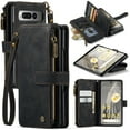 thumbnail image 1 of for Google Pixel Fold Case, Wallet Case with Card Holder Kickstand Magnetic Zipper Pocket Lanyard Strap Wristlet,Leather Flip Case Wallet for Google Pixel Fold, Black, 1 of 7
