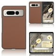 thumbnail image 1 of for Google Pixel Fold Premium Case [Hard PC+Soft PU Leather] Full Body Anti-Scratch Shockproof Protective Slim Luxury Phone Case Support Wireless Charging for Google Pixel Fold, Brown, 1 of 5