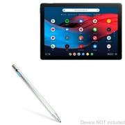 Google Pixel Slate Stylus Pen, BoxWave [AccuPoint Active Stylus] Electronic Stylus with Ultra Fine Tip for Google Pixel Slate - Metallic Silver