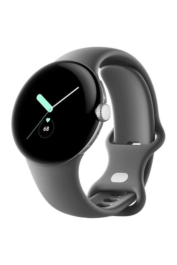 Pixel Watch (1st Gen) GWT9R (LTE + Wi-Fi) Silver Case/Charcoal Band 41mm