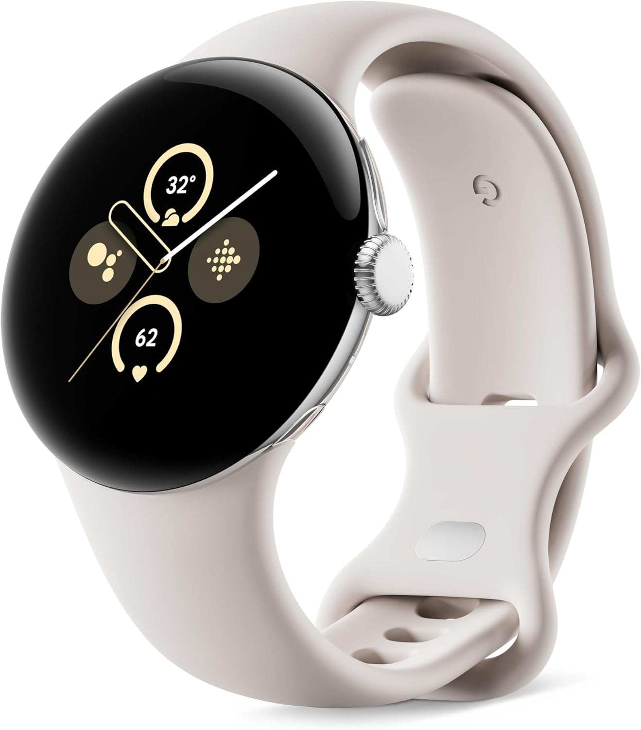 新品未開封　Google Pixel Watch Polished Silver Google Pixel Smartwatch 2 - Porcelain/Silver, Android