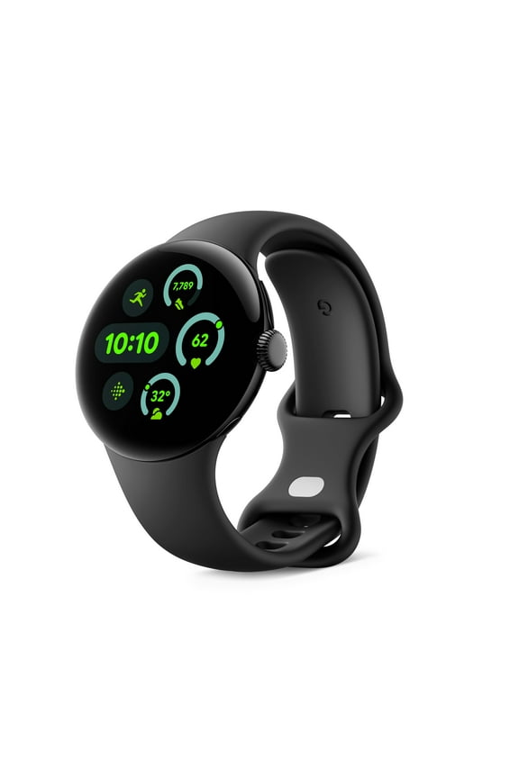 Pixel Watch 3 (41mm) - Android Smartwatch with Heart Rate Tracking, Advanced Running from Fitbit, Fitness Insights, 24-Hour Battery - Matte Black Aluminum Case - Obsidian Band - Wi-Fi