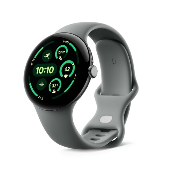 Pre-Owned Google Pixel Watch 3 (45mm) - Android Smartwatch with Heart Rate Tracking, Advanced Running from Fitbit, Fitness Insights, 24-Hour Battery - Matte Hazel Aluminum Case - Hazel Band - Wi-Fi