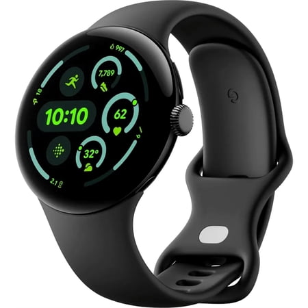 Google Pixel Watch 3 Smart Watch (GPS + Cellular) 45mm Matte Black with Obsidian Band
