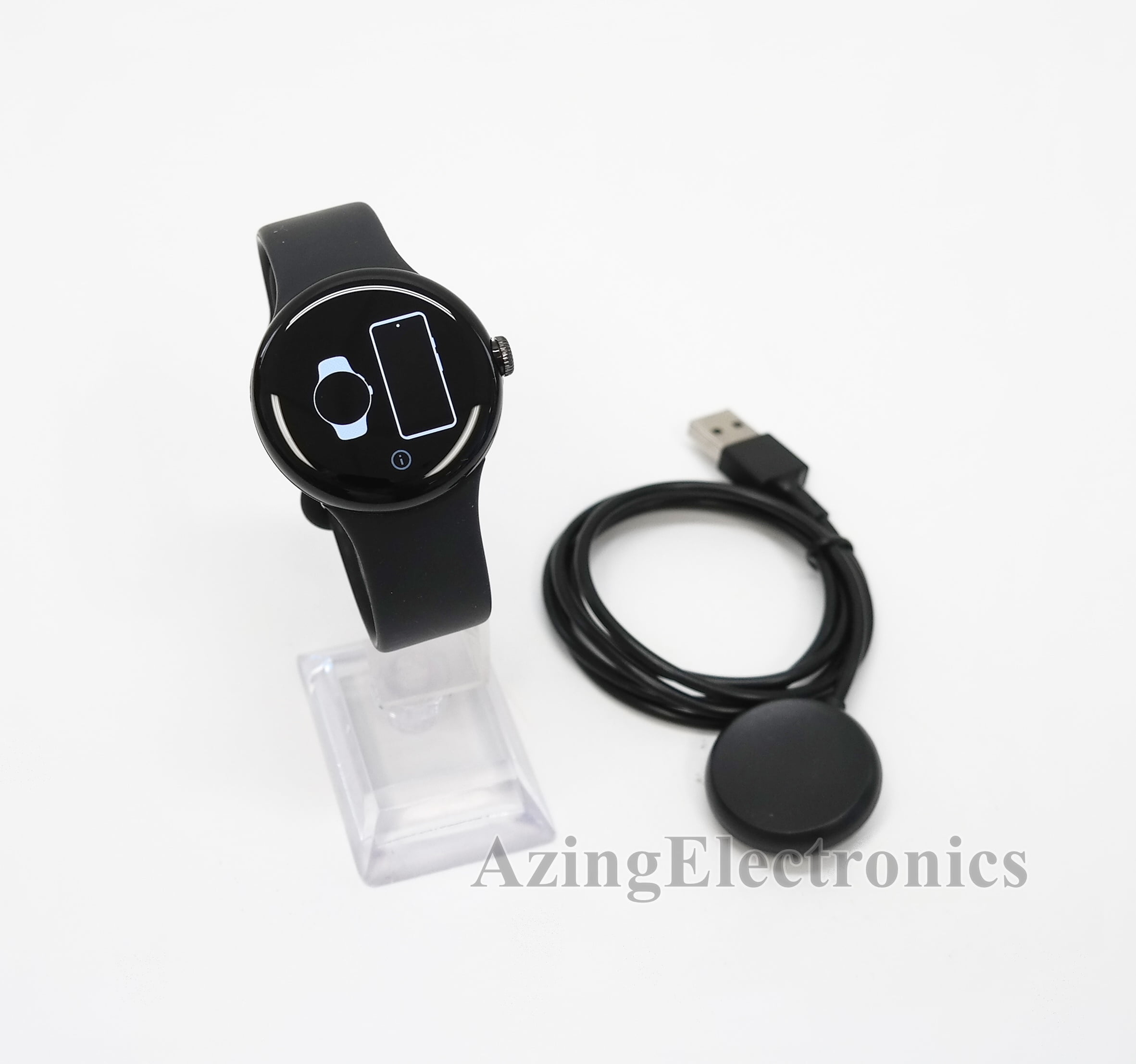 Google Pixel - Google Pixel Watch Matte Black ステンレス GA03119-TW アクティブ バンド マットブラック Fitbit スマートウォッチ グーグル R2504-012 Google Pixel Watch 心拍計 Matte Black ステンレス ケース