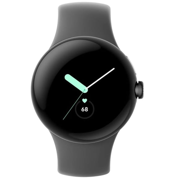 Pre-Owned Google Pixel Watch 41mm Smartwatch with WiFi, GPS, BT and Heart Rate Monitor in Bulk Packaging (Black Gray)