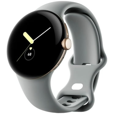 Open Box Google | Pixel Watch | Android Smartwatch with Fitbit Activity Tracking | Fitness and Sleep Tracker with Heart Rate Tracker | 41mm | Supports LTE (Gold case w/Hazel Active Band)