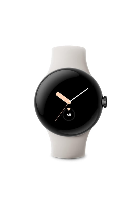 Pre-Owned Google Pixel Watch LTE Smartwatch Compatible with Cellular or WiFi Data, GPS, BT and Heart Rate Monitor 41mm, Bulk Packaging (Chalk)