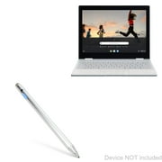 Google Pixelbook Stylus Pen, BoxWave  [AccuPoint Active Stylus] Electronic Stylus with Ultra Fine Tip for Google Pixelbook - Metallic Silver