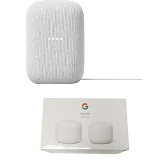 Google Smart Home Bundle - $50 Off 2 Nest Audios + Nest Wifi 2 Pack