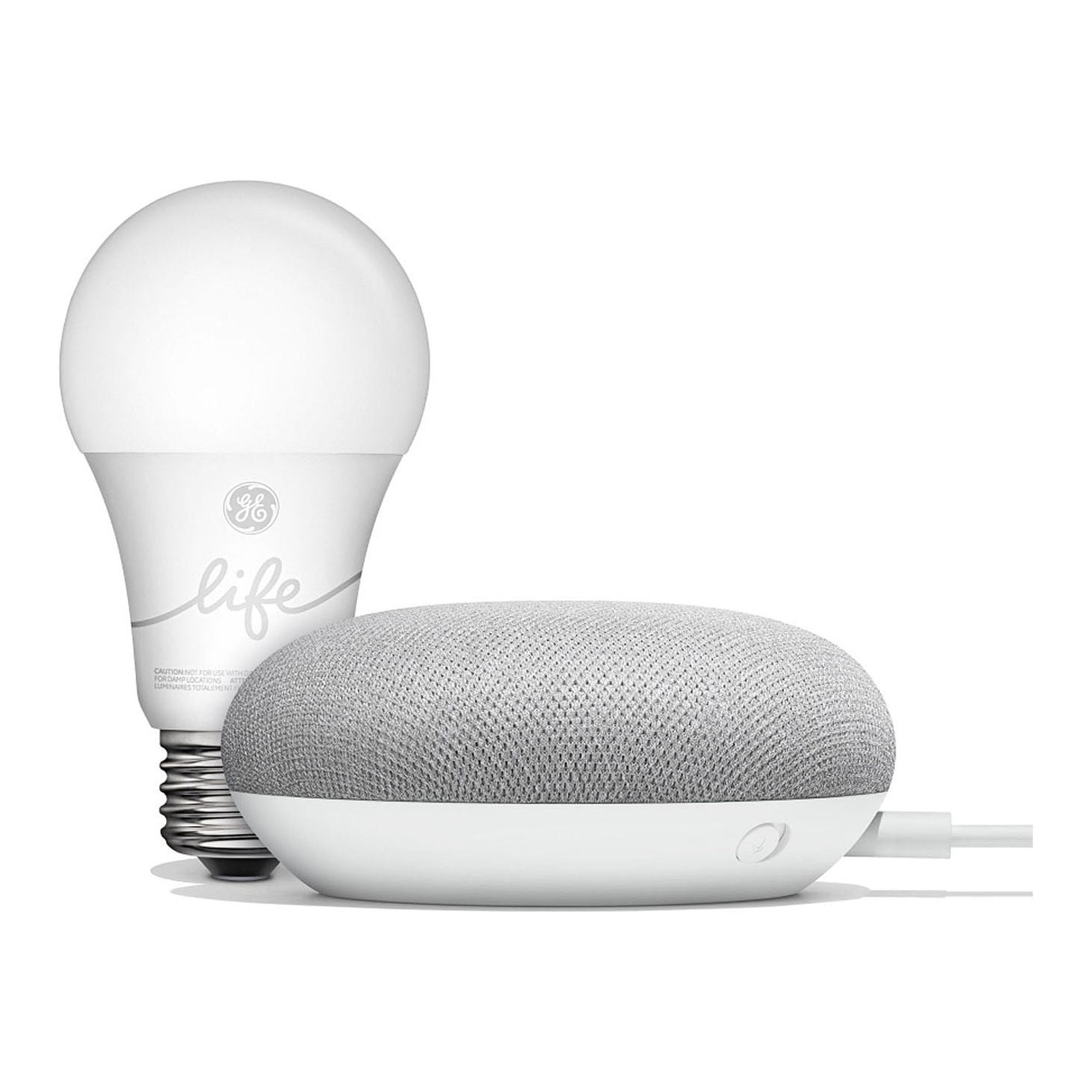Google Smart Light Starter Kit - Google Home Mini and GE C-Life Smart Light Bulb - image 1 of 5
