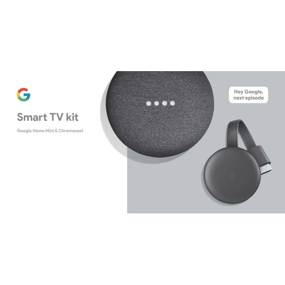 Google Smart TV Kit: Google Home Mini and Chromecast, Walmart Exclusive