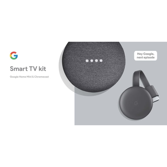 Google Smart TV Kit: Google Home Mini and Chromecast, Walmart Exclusive