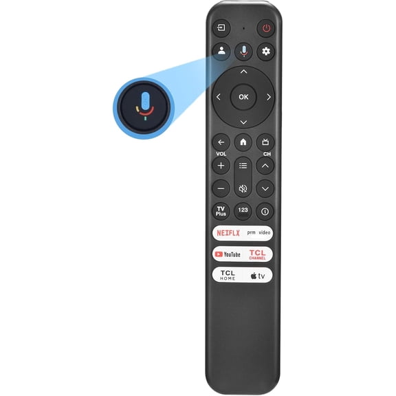 for Google TV Remote, RC813 for Voice Replacement Control,for Android Mini-LED QLED 4K UHD Smart Television, with 6 Shortcut Buttons for NEIFLX/Prime/YouTube/ /Apple TV Buttons