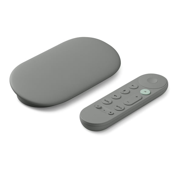 Open Box Google TV Streamer 4K - Fast Streaming Entertainment on Your TV with Voice Search Remote - Watch Movies, Shows, Live TV, and Netflix in 4K HDR - Smart Home Control - 32 GB of Storage - Haze