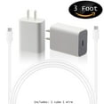 thumbnail image 1 of Google USB-C Charging Rapidly Charger (18w 3a charger + 3 foot usb c-c cable) - Bulk Packaging, 1 of 9