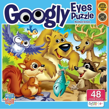 Googly Eyes - Woodland Animals 48 Piece Jigsaw Puzzle MasterPieces