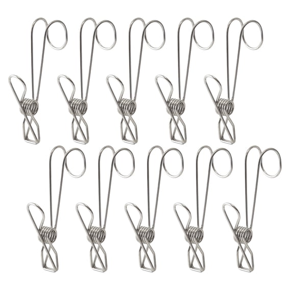 10-Pack Stainless Steel Cable Clips, Adhesive Wall Hooks for Organizing Wires Clearance - Goohae