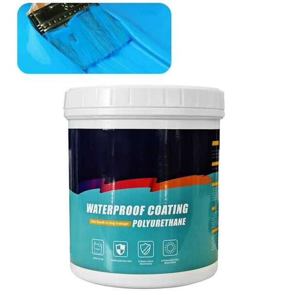 Goohae 300Ml Polyurethane Waterproof Coating, Roof & Wall Leak Repair Sealant, Waterproofing Coating, Roof Leak Stopper, Blue