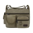 thumbnail image 1 of Goohae Crossbody Bags, Canvas Messenger Bag Canvas Tool Bag for Electricians - Multifunctional Portable Storage with Many Pockets, Ideal for Work & School Green, 1 of 9