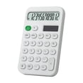thumbnail image 1 of Goohae Desk Calculator, 12-Digit Desktop Calculator with Tilt Stand, Dual Solar & Battery Power, Basic Math Calculator for Office, Gray Handheld Calculator, 1 of 8
