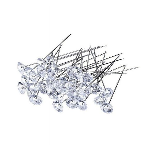 Diamond-Like Pearlized Push Pins for Bulletin Boards Clearance - Goohae
