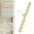 thumbnail image 1 of Goohae Drying Rack Clearance! Drying Rack Clothing Multifunctional Balcony Socks Drying Clip 20-Peg Laundry Hanger for Small Spaces And Apartments A, 1 of 1