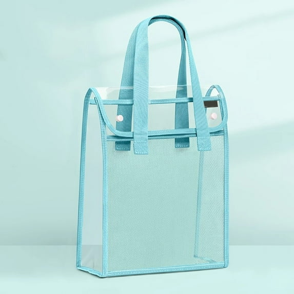 Goohae File Organizer Bag, Expanding File Folder with Handle, Accordion Organizer for Documents, Business Document Holder,Under $5,Sky Blue