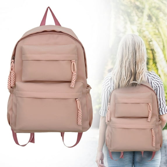 Goohae High Capacity Backpack, Extra Large Institution Bag, Water-Resistant Backpack, 15.6 Inch Laptop Compartment, Anti-Theft Pocket, Ideal for Travel, Pink