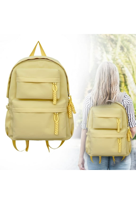 Large Backpack Oversized Bag Lightweight Backpack for Office College, 15.6" Laptop Anti-Theft,,Yellow