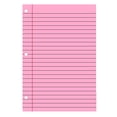thumbnail image 1 of Goohae Lined Paper, 200-Sheet College Ruled Filler Paper, 3-Hole Punched Lined Paper for Binders, Aesthetic Colored Loose Leaf, Pink 3-Hole Refill Paper, 1 of 4