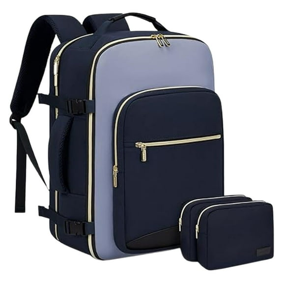 Goohae Luggage Backpack, Multicolor Travel Backpack Set, 40L Travel Backpack with 3 Packing Cubes, Approved Carry-On Luggage, Laptop Compartment for Overnight