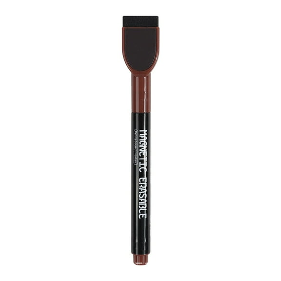 Magnetic Whiteboard Marker with Brush - Dust-Free Erasable Dry-Erase Pen Clearance - Goohae