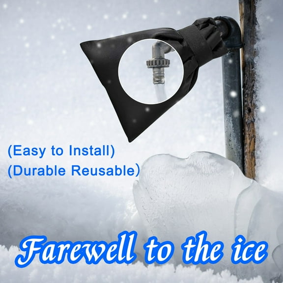 Goohae Outdoor Faucet Cover Sock, Outdoor Faucet Cover Sock for Winter Freeze Protection Insulated 20X15Cm Insulated Cover 20X15Cm, Winter Freeze Protection Cover Multicolor