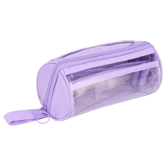 Goohae Pencil Case Pouch Under $5, Pencil Case Pouch Transparent Multi-Layer Pencil Case with Visual Organization for A