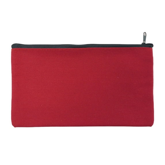 Goohae Pencil Case Under $5, Pencil Case Pouch Canvas Pencil Case with Zipper, teen Storage Bag for & Travel, Lightweight & Multi-Purpose Red