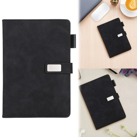 Goohae Professional Notepad, Corporate Notebook, A5 Executive Notepad - Premium Customizable Diary for Business & Planning, Black