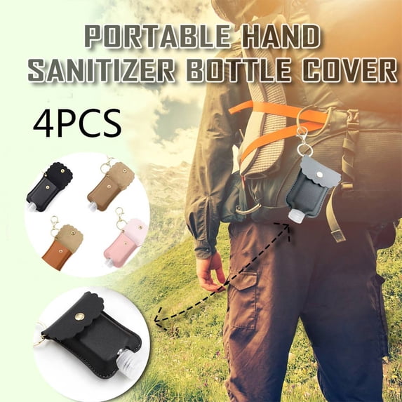 Goohae Refillable Portable Hand Sanitizer, Refillable Portable Hand Sanitizer Bottle with Keychain Holder for Travel 30Ml 4Pcs Travel Sanitizer 30Ml 4Pcs, Bottle with Keychain Holder Multicolor
