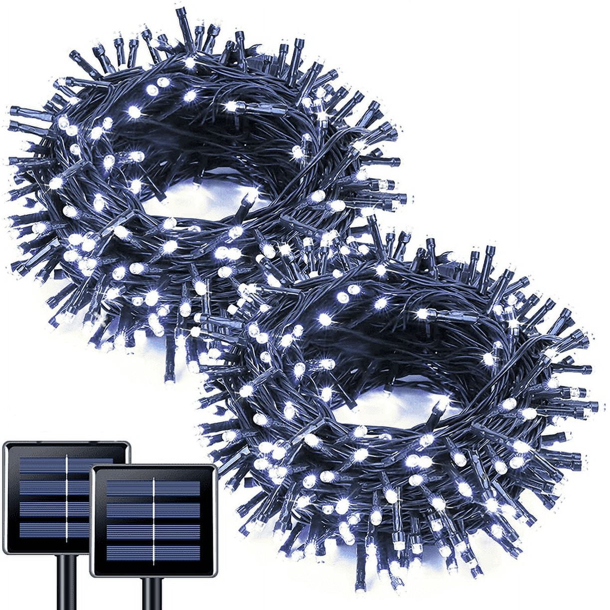 GooingTop 2 Pack Solar Outdoor String Lights,Total 104.6FT 320LED Solar