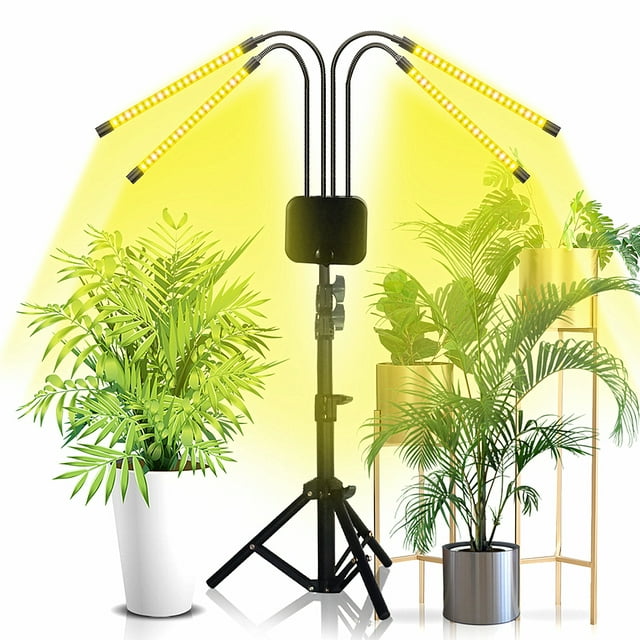 GooingTop Grow Light with Stand & Gooseneck Bendable,100W Free Standing
