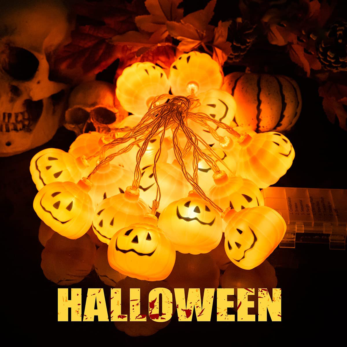 Way to Celebrate Halloween 300Count Indoor Outdoor Garland Mini Lights