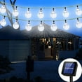 thumbnail image 1 of GooingTop Solar String Lights Outdoor Waterproof,30FT 60LED Crystal Globe Outside Solar Fairy Twinkle Lights for Garden Yard Pathway Patio Tree Landscape Lighting Decorative,White, 1 of 8