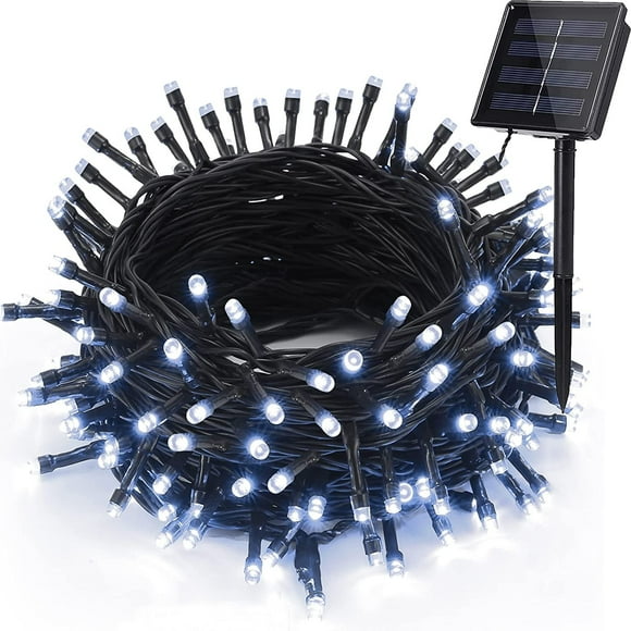 GooingTop Solar String Lights Outdoor Waterproof,52.3ft 160LED Solar Tree Lights,Solar Fairy Lights Christmas Lights with 8 Modes for Patio Yard Outdoor Decorations (White)