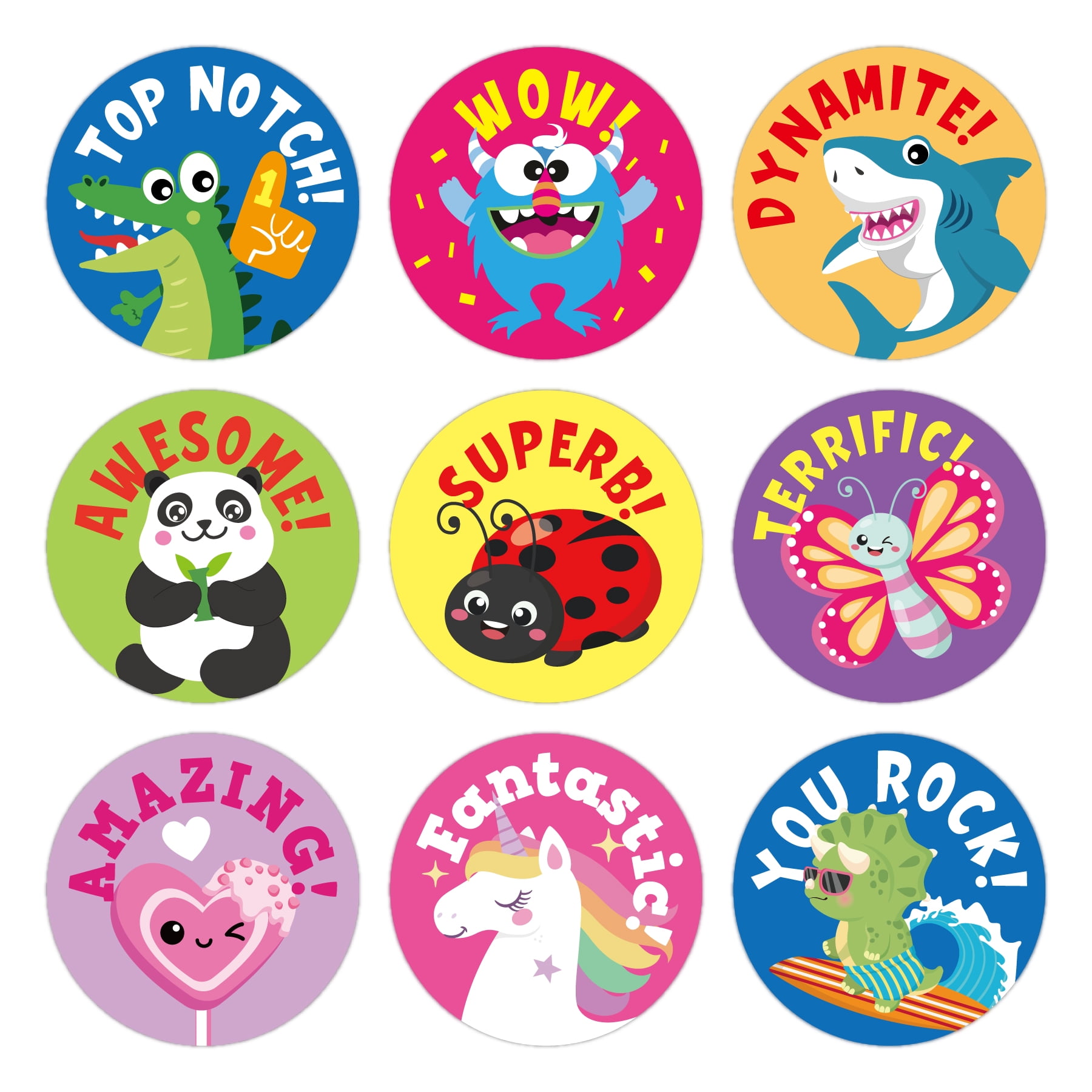 Kid's Reward Sticker/Badge - Good Job (Unicorn)' Small Buttons