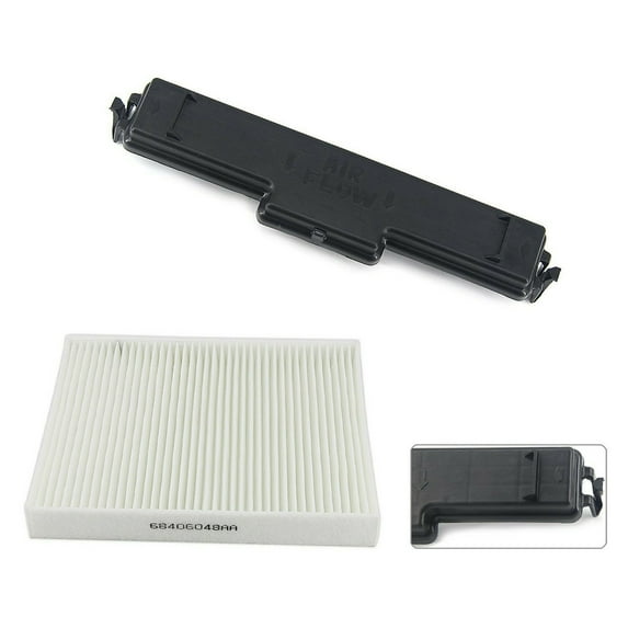 GoolRC Cabin Filter Kit, Air Conditioning Filter and Access Door Set Replacement for Ram 1500 68406048AA