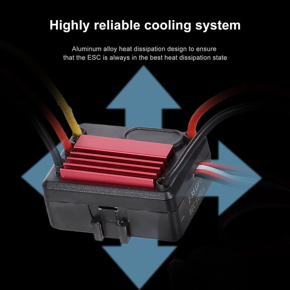 GoolRC ESC,Esc Speed 1/16 35a Esc 1/18Car Speed 1/16 1/18 Eryue Mewmewcat Car Waterproof Esc Huiop