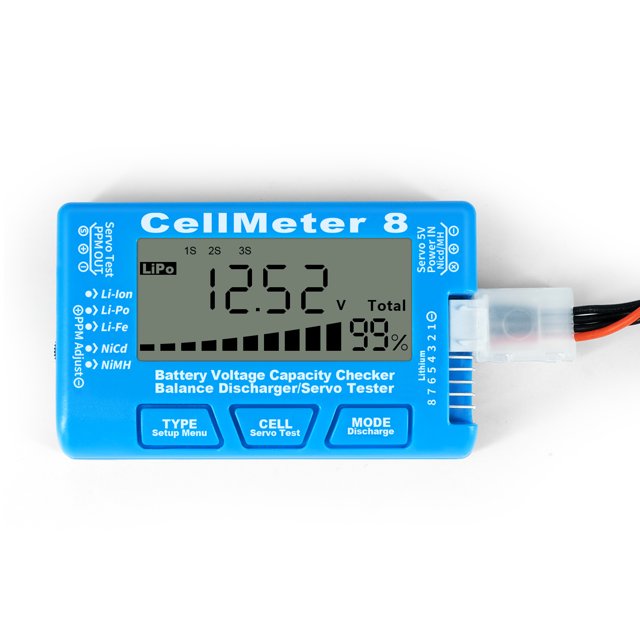 GoolRC Electric quantity measuring instrument,8 In 1 Battery Checker 8