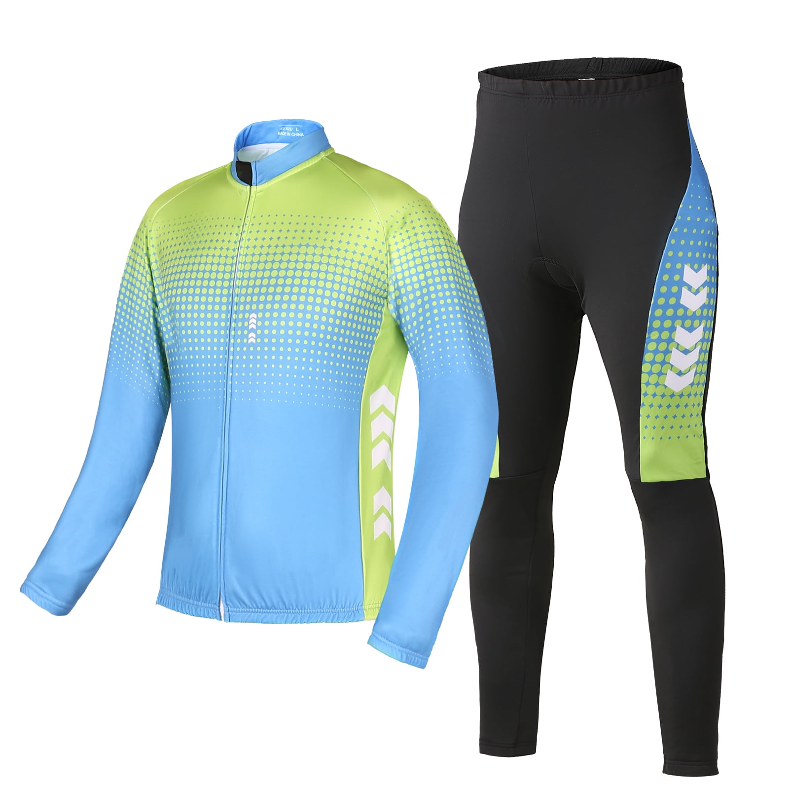 GoolRC Men's Winter Cycling Clothing Set Long Sleeve Windproof Thermal