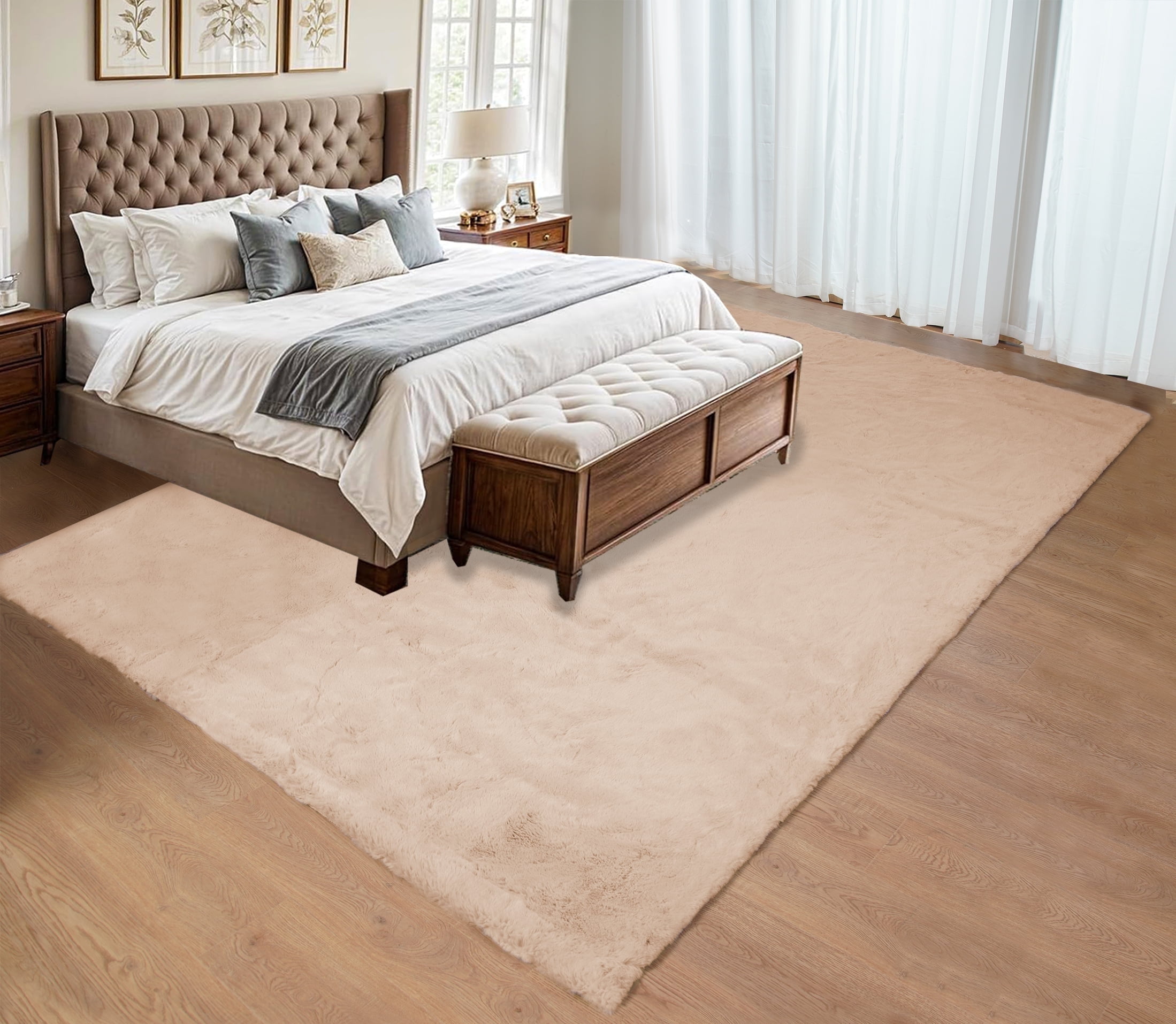 Goolela Area Rug 8x10 Plush Fuzzy Large Rug for Living Room Fluffy Faux ...